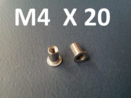 Stainless Rivnut M4 x 20