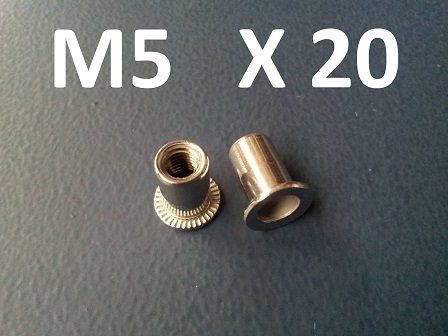 Stainless Rivnut M5 x 20