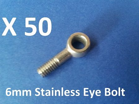 eye bolt 6mm x50