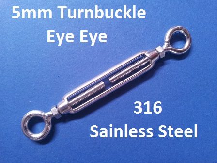 turnbuckle eye eye 5mm 3