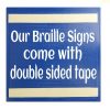 Braille sign double side tape 2