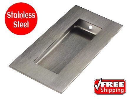 Flush pull 100 x 50 square concealed 1