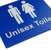 Braille sign unisex toilet blue 2