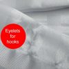 shower curtain eyelets for hooks