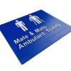 Braille male and male ambulant blue 2