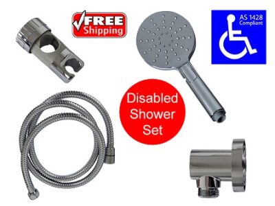 Chrome Disabled Shower Set Kit 1.5m Hose AS1428.1 DSS2