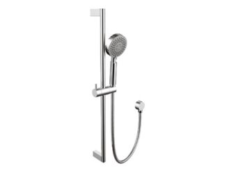 Chrome Hand Held Shower on Rail suitable for carers rooms