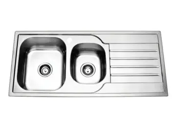 Kitchen Sink Stainless Steel 1.75 LEFT BOWLS 1120 x 500