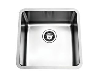 Kitchen Sink Stainless Steel Square SINGLE BOWL no tap hole 444 x 444
